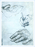 Study of Erasmus' hands | Hans Holbein